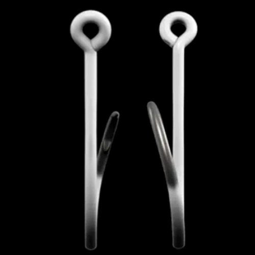 BKK Offset Heavy Circle Glow Hook | 2X | Glow in The Dark | Needle Point