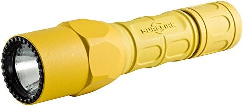 SureFire G2X Pro 600 Lumen Tactical EDC Flashlight Bundle with 4 Extra Surefire CR123A Batteries and Lightjunction Battery Case (Yellow)