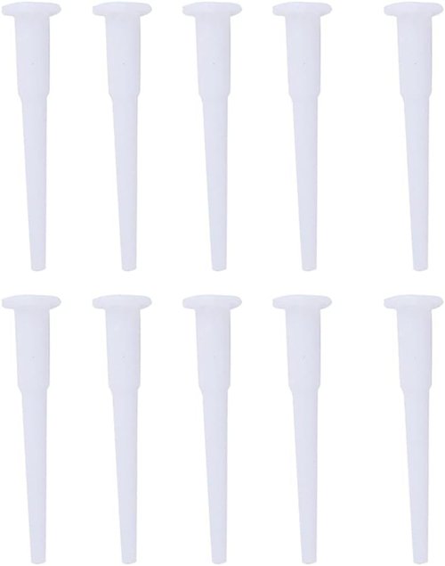 10Pcs White Exercise Ball Plug Yoga Replacement Kit Air Stopper Plug Pin Adapter for Jump Ball Sport for Fitness Yoga Ball，Easy Installation and Use Exercise Balls and Accessories Sports and Outdoors