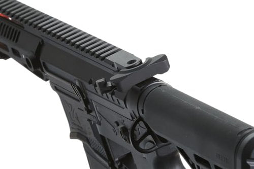 Zion Arms R15 Mod 1 Short/Long Barrel Airsoft Rifle with Full Programmable ETU (Black, Short)