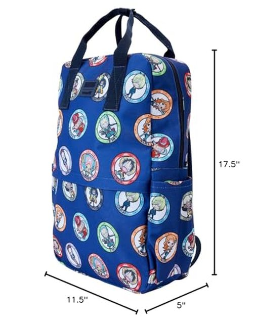 Loungefly Toei One Piece Aop Characters Full Size Nylon Backpack