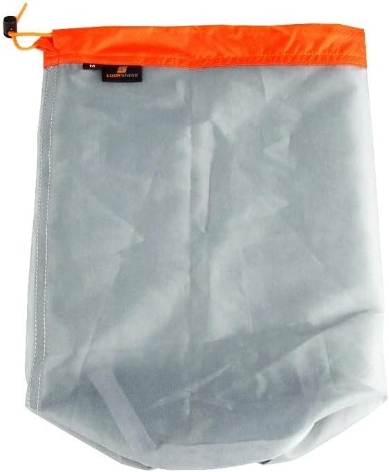 Mesh Storage Bag, Durable Nylon Drawstring Bag, Outdoor Storage Bag, Camping Essentials, Lightweight Hiking Bag, Travel Gear Organizer, for Camping, Hiking, Travel, and Picnic