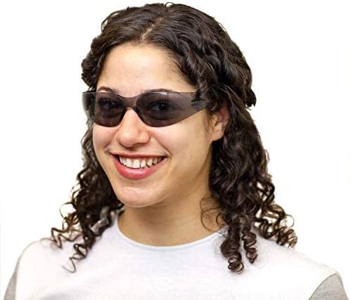 BISON LIFE Full Color Safety Glasses | One Size, Adult, Youth, Full Color Polycarbonate Lens and Temple, Black, 96 Pairs