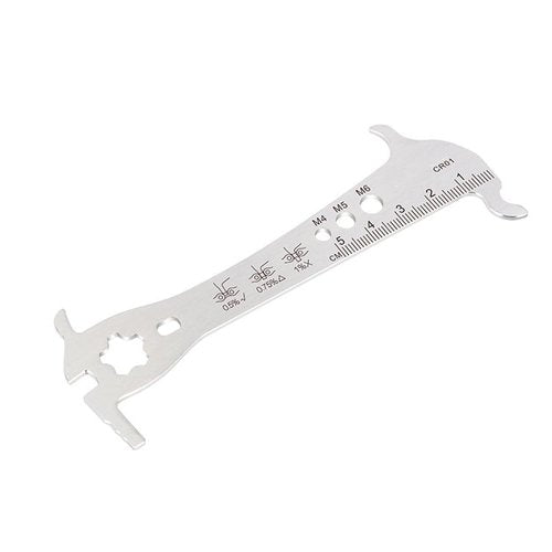 HOUSON 6-in-1 chain gauge, cycling chain gauge bicycle chain multi-tool bicycle repair tool for road bike MTB