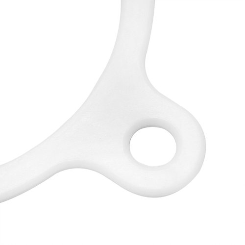 zutisay White 3 Hole Safety Ring Water Bottle Ring 3 Hole Safety Ring for Water Bottle Paracord Buckle Key (White) 4PCS