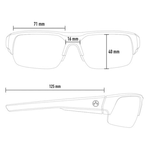 Magpul Glasses Polarized Rectangular Sunglasses, Olive Drab Green, One Size
