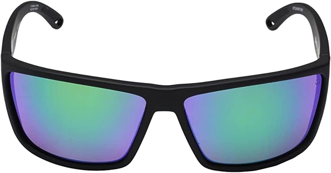 Spy Optic Rocky Sunglasses Soft Matte Black w/ Happy Bronze Polarized Green Spectra Lens