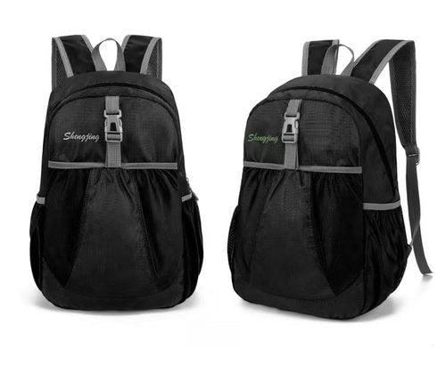 Tonykulas Travel lightweight foldable backpack hiking backpack splash proof compact travel backpack day pack (black)