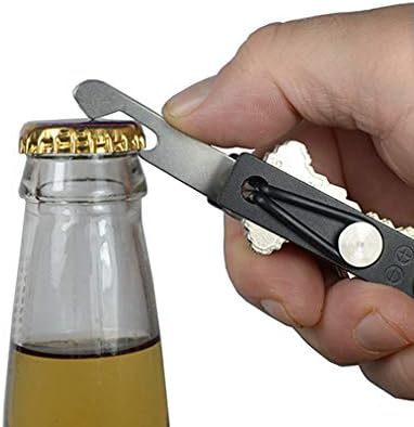 Tether Compact Key Organizer (Holds-up to 24 Keys and NEVER Loosens | TOOL-LESS) with Bottle Opener and Keychain Attachment