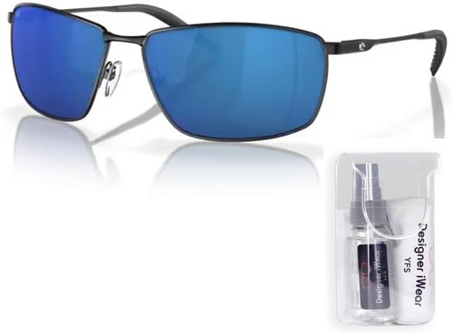 Costa Del Mar Mens Turret Rectangular Sunglasses
