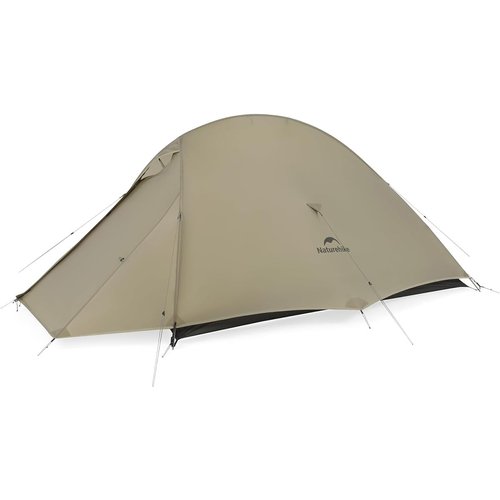 Naturehike 2024 Cloud up Pro Tent, Upgrade Ultralight Tents,1.36kg/3lbs,Double 2 Person Tent,for Cycle Camping,Backpacking,Hiking,Self-Standing, Construction,Easy Set up (Khaki)