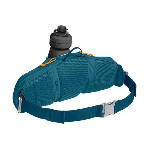 CamelBak Podium Flow 2 Waist Pack for Mountain Biking, Gravel Cycling - Contains 21 oz Podium Dirt Series Bike Bottle, Moroccan Blue