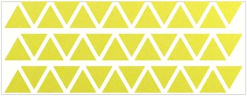 LiteMark Reflective Triangle Sticker for Bike, Helmet, Red, 1 Inch - Pack of 42 Pcs