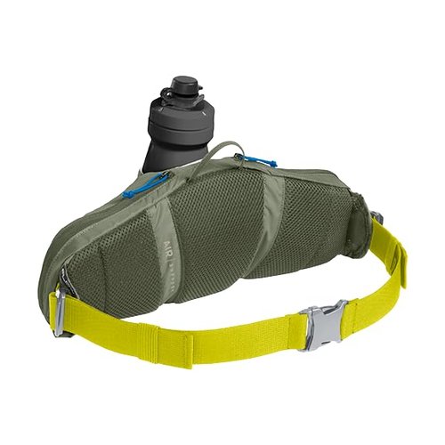 CamelBak Podium Flow 2 Waist Pack for Mountain Biking, Gravel Cycling - Contains 21 oz Podium Dirt Series Bike Bottle, Dusty Olive