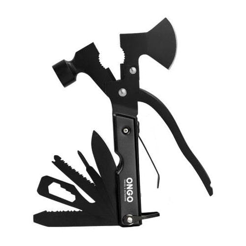 Generic Axe and Hammer Multi-Tool, Camping, Hiking, Fishing, Home Improvement, Black, MTAH170724