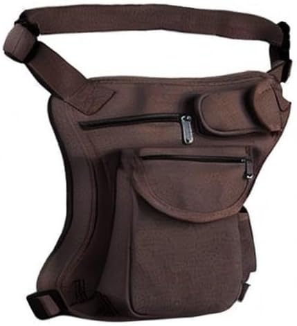 Small Multi-Purpose Drop Waist Leg Bag Canvas Utility Tactical Hip Molle Pack Sport Camping Hiking Motorcycle Racing Thigh Pouch Army Green
