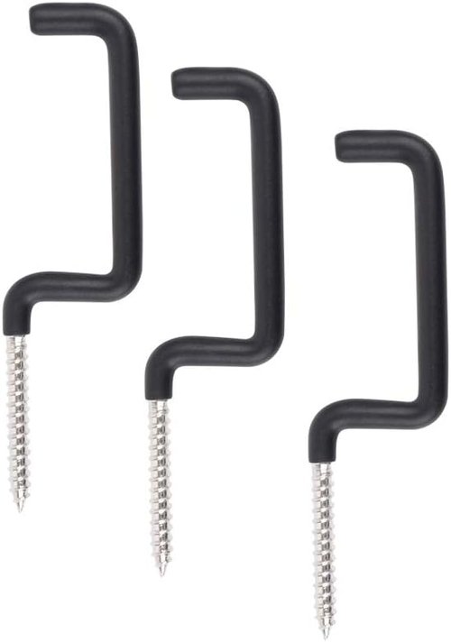 Archery Bow Hook Real Tree Stand Bow Hangers Bow Gear Holder Outdoor Hunting Accessory Black(6pcs/Pack