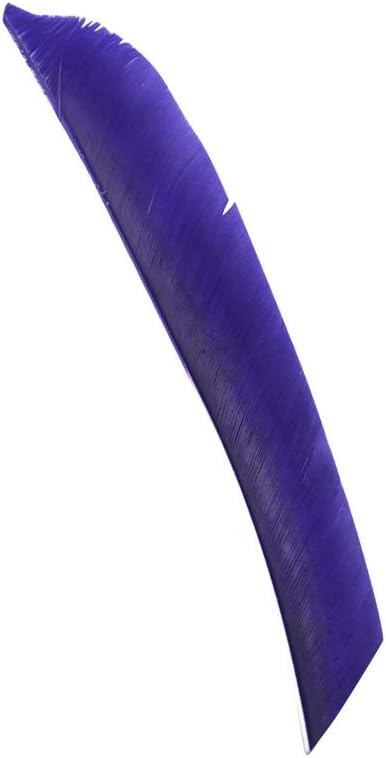 ZSHJGJR 50 Pack Archery Arrow Spiral Twist Wrap Full Length Feathers Left Wing Feathers Fletches Fletching (8-11inch) for Flu-Flu Arrows