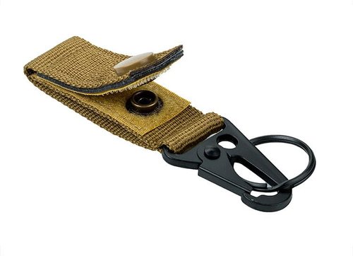 Wagleriz 3PCS Multi-Color Tactical Molle Key Ring Nylon Keychain Carabiner Hanger Duty Belt Metal Hook Backpack Clasp Key Organizer - 3 Colors