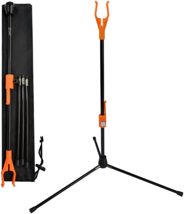 YLS Archery Bow Stand Recurve Bow Compound Bow Stand Rack Holder Legs 18.9" Height