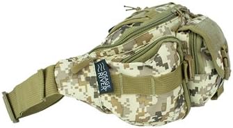 OSAGE RIVER Tactical Fanny Pack with 5 Compartments, 900D Waist Pack for Hiking, Fishing, Hunting, or Gym, Everyday Crossbody Belt Bag