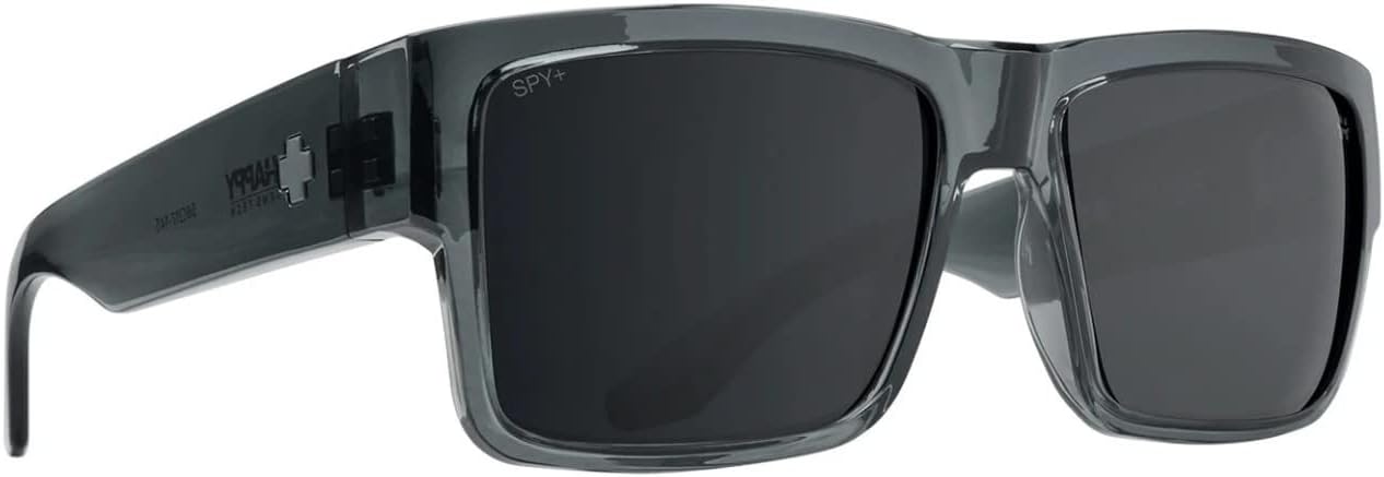 Spy Cyrus Sunglasses Translucent Gunmetal with Happy Gray Gunmetal Spectra Mirror