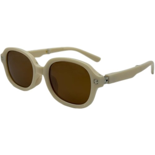 Folded sunglasses with UV protection for both men and women, suitable for fishing, beach, driving(White)