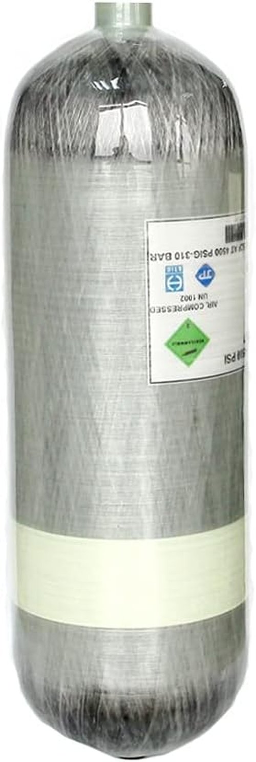 98Cu.Ft / 4500psi PCP Refill Tank DOT Certified Carbon Fiber Cylinder Compressed Air System (Air Tank with Side Gauge Valve)