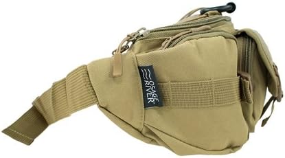 OSAGE RIVER Tactical Fanny Pack with 5 Compartments, 900D Waist Pack for Hiking, Fishing, Hunting, or Gym, Everyday Crossbody Belt Bag