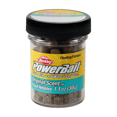 Berkley PowerBait Trout Nibbles Fishing Dough Bait, Hatchery Pellet, Scent Dispersion Technology, Irresistible Scent and Flavor, Long-Lasting Formula