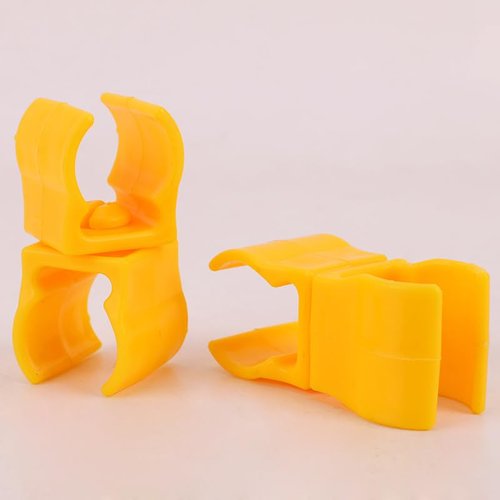 SquEqu 6 Pack Agility Poles Clip Buckle Clamp Attachement Rotatable Connector Adapter for Soccer Agility Training Pole Sticks Obstacle Course Speed Rings Hurdles Football Exercise Equipment DIY