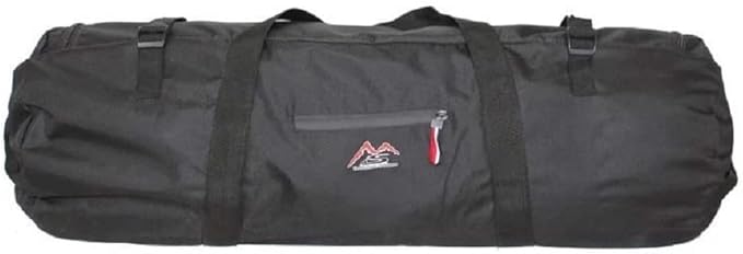 Large Capability Folding Tent Storage Carry Bag Waterproof Luggage Pack Pouch for Camping Hiking Picnic Organizer Walking Holder (Black-S)
