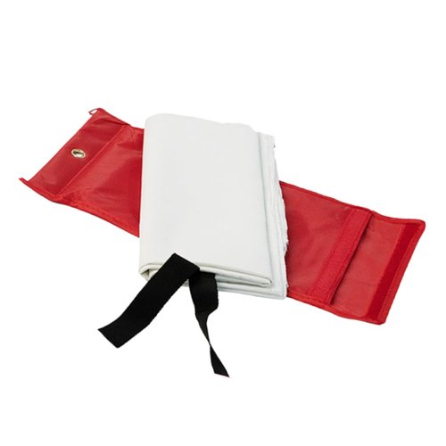 M&MBROTHERS Emergency Fire Blanket - Fire Suppression Safety Blanket for Kitchen, Car, Office, and Home - Compact and Easy to Use - Heat Resistant for Fire Safety