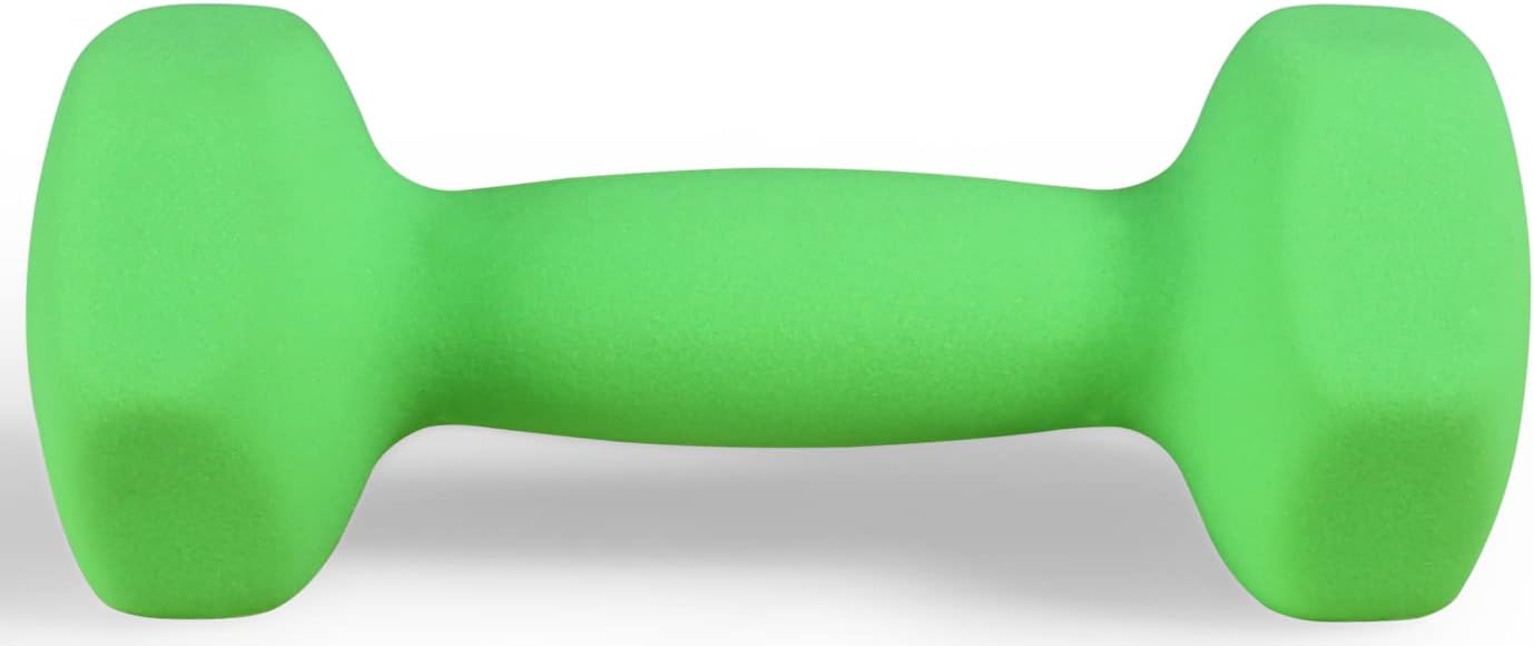 Neoprene Dumbbell Hand Weights, Anti-Slip, Anti-roll, Hex Shape Colorful, Pair or Set with Stand