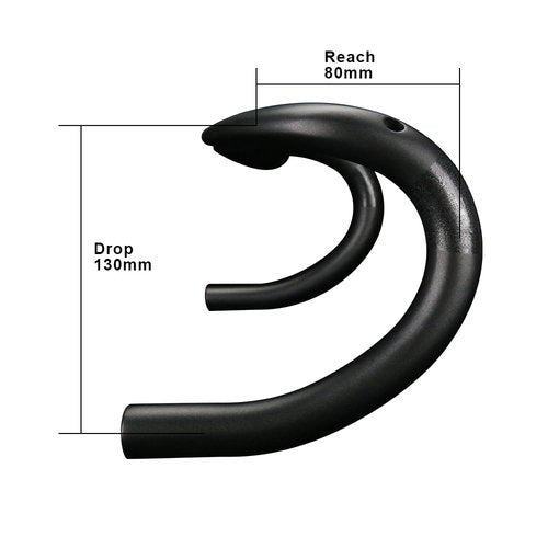 Road Bicycle Handlebars Carbon Road Handlebars Drop Bars Handlebars Bike Components & Parts 31.8mm 3K Matte Drop Handlebar 420mm Carbon Drop Bars