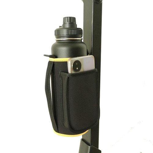 SACSTAR Magnetic Gym Bag Water Bottle Carrier Holder with Adjustable Strap & Phone Pockets Magnetic Bag Gym 5 Built-in Magnet Bag for Gym