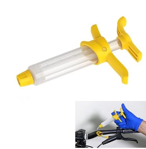 Enajucy Hydraulic Brakes Bleed Tool Kit for Mountain Bike - Bicycle Hydraulic Disc Brake Change Kits Repair Tools with Funnel Tube Screwdriver Wrench Adapter Filling Connector (with 2 Oil)