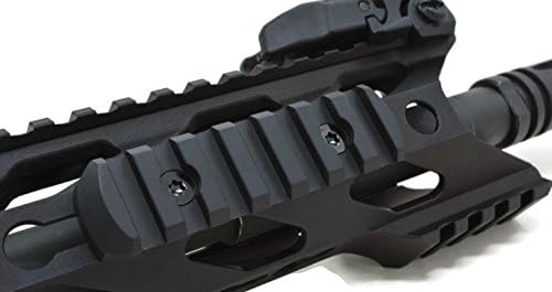7-Slot KeyMod Aluminum Picatinny Rail Section Accessory - Proudly Made in USA - Includes 2 KeyMods & 2 Screws
