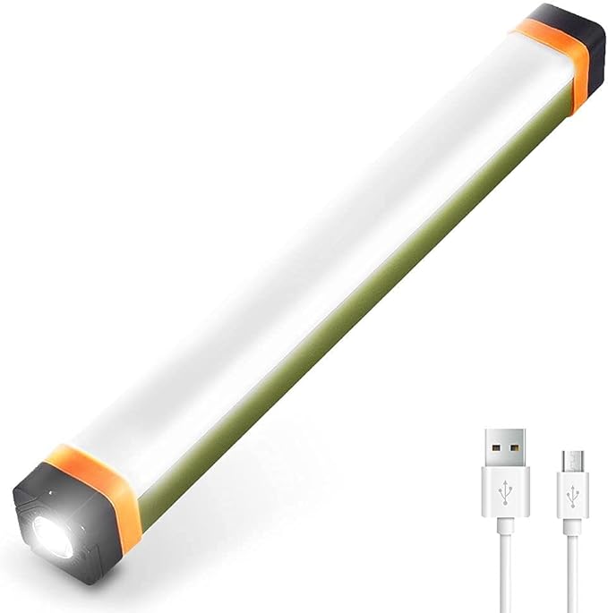 Rechargeable Magnetic Work Light, LETOUR USB Rechargeable LED Camping Light, Multifunctional Camping Flashlight, Portable Waterproof Hanging Magnetic Power Bank for Hiking, Home, Outdoor Night Fishing