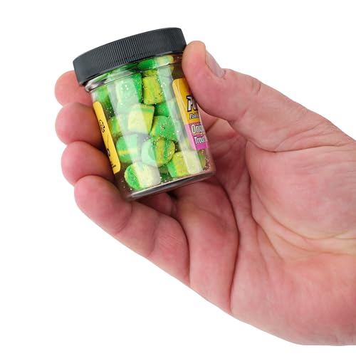 Berkley PowerBait Power Nuggets Fishing Dough Bait, Lime Twist, 1.1 oz, Scented and Flavored Soft Bait for Freshwater Fishing, Designed to Attract Trout, High Visibility