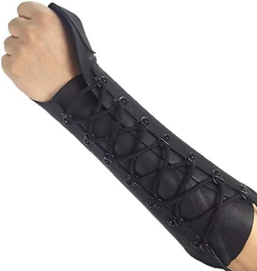 Handmade Leather Arm Guard Bow Hand Shooting Glove