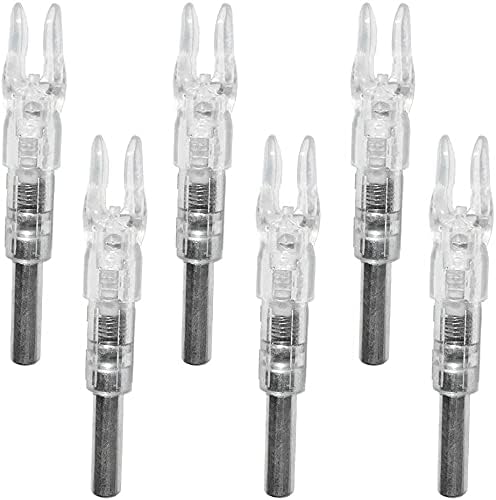 S Lighted Nocks for Arrows with .244 Light up Knocks Turn on Automatically When Shoot 6-Pack