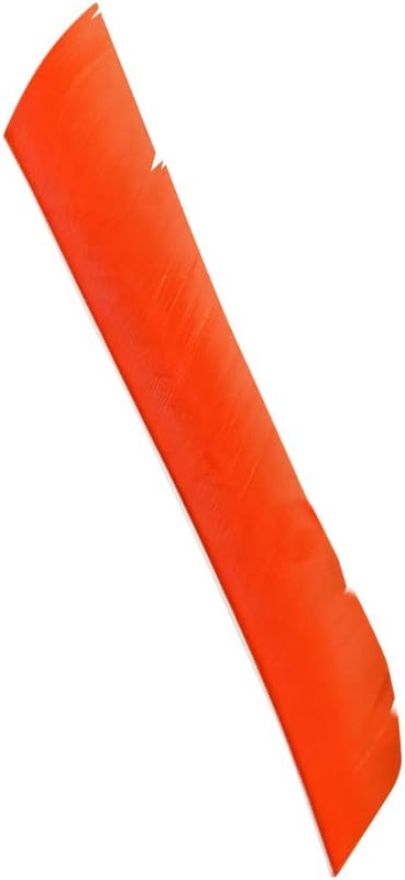 ZSHJGJR 50 Pack Archery Arrow Spiral Twist Wrap Full Length Feathers Left Wing Feathers Fletches Fletching (8-11inch) for Flu-Flu Arrows