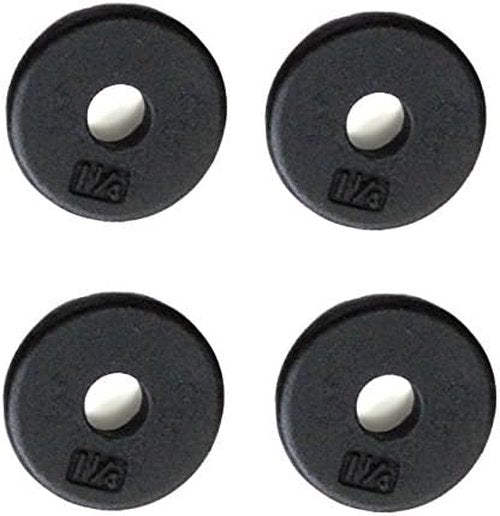 Ader Standard 1" Hole Cast Iron Weight Plate-Black