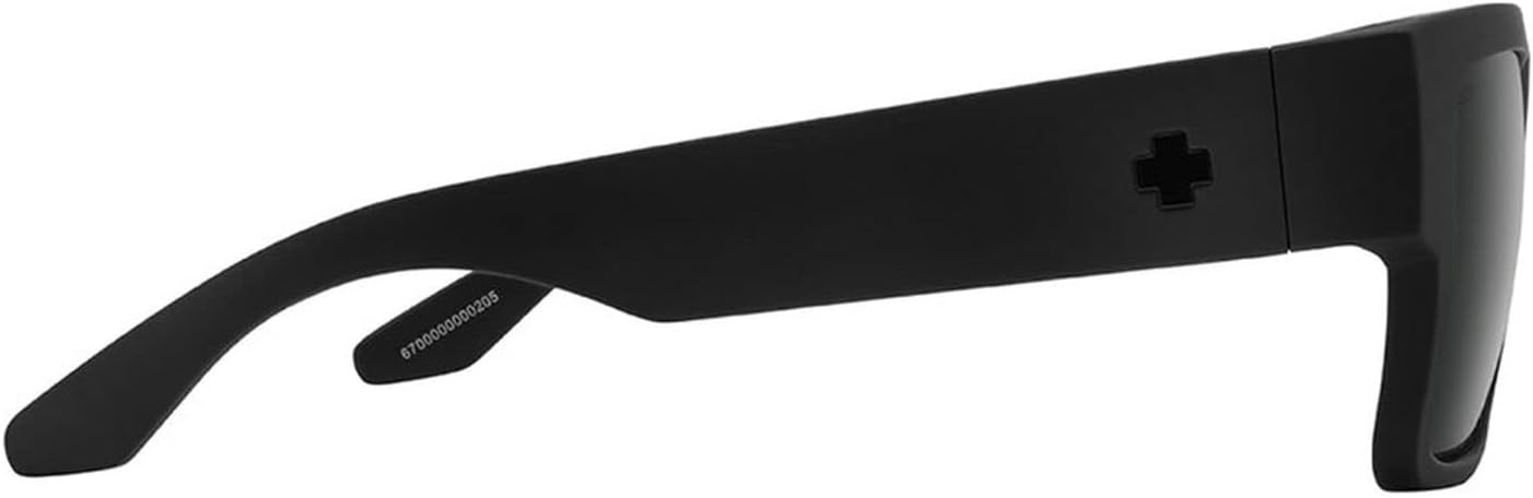 Spy Cyrus Sunglasses Matte Black with Happy Boost Black Mirror Polarized Lens + Case
