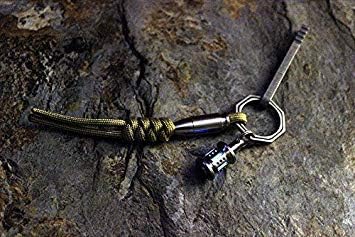 TIKING Titanium Lanyard Bead Bolt Holder With Split Ring (Ti Bolt)