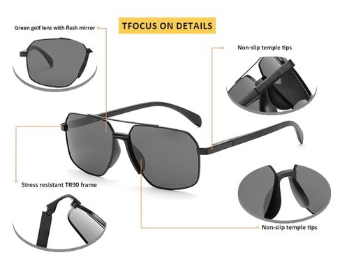 Karsaer Pastizales Golf Polarized Sunglasses for Men Women,Golfing,Running,Pickleball,UV400 Protection Shades to Find Ball.