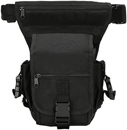 Nylon Drop Leg Bag Hiking Waist Pack for Men Women Tactical Motorcycle Bike Cycling Riding Travel Outdoor Sports Fanny Pouch
