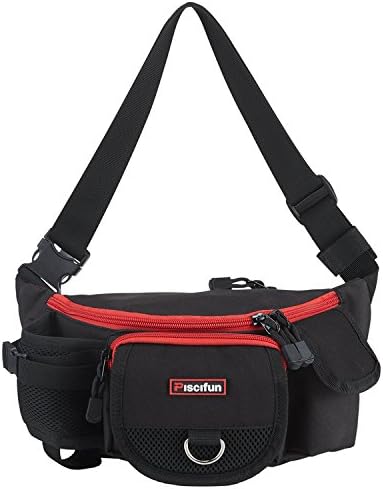 Piscifun Fishing Fanny Tackle Bag with Adjustable Waist Strap, Small Fishing Bag