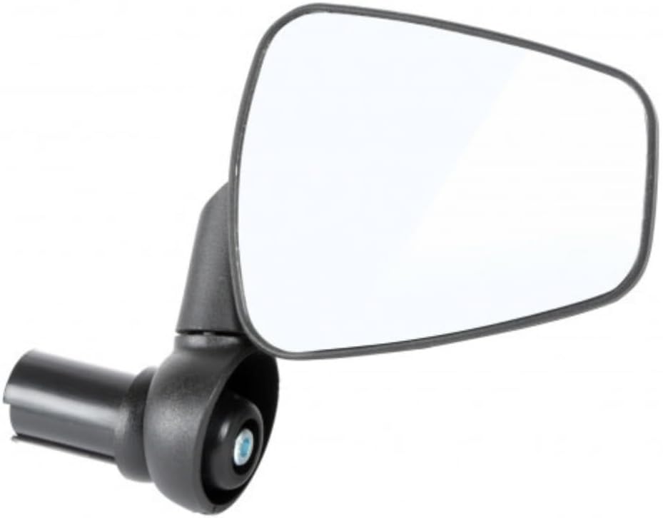 Zefal Dooback 2 Left Bike Mirror – 56 cm2 Chrome ABS Convex Mirror, Foldable, 3D Adjustable, 8-Notch Positioning – For Straight & Curved Bar Ends, eBike Compatible – 76g